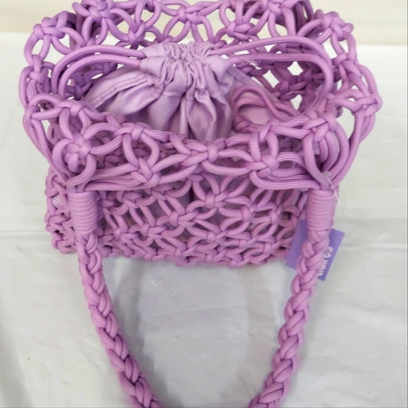 Claire's Net Tote Bag - Purple NWT - Picture 2 of 4